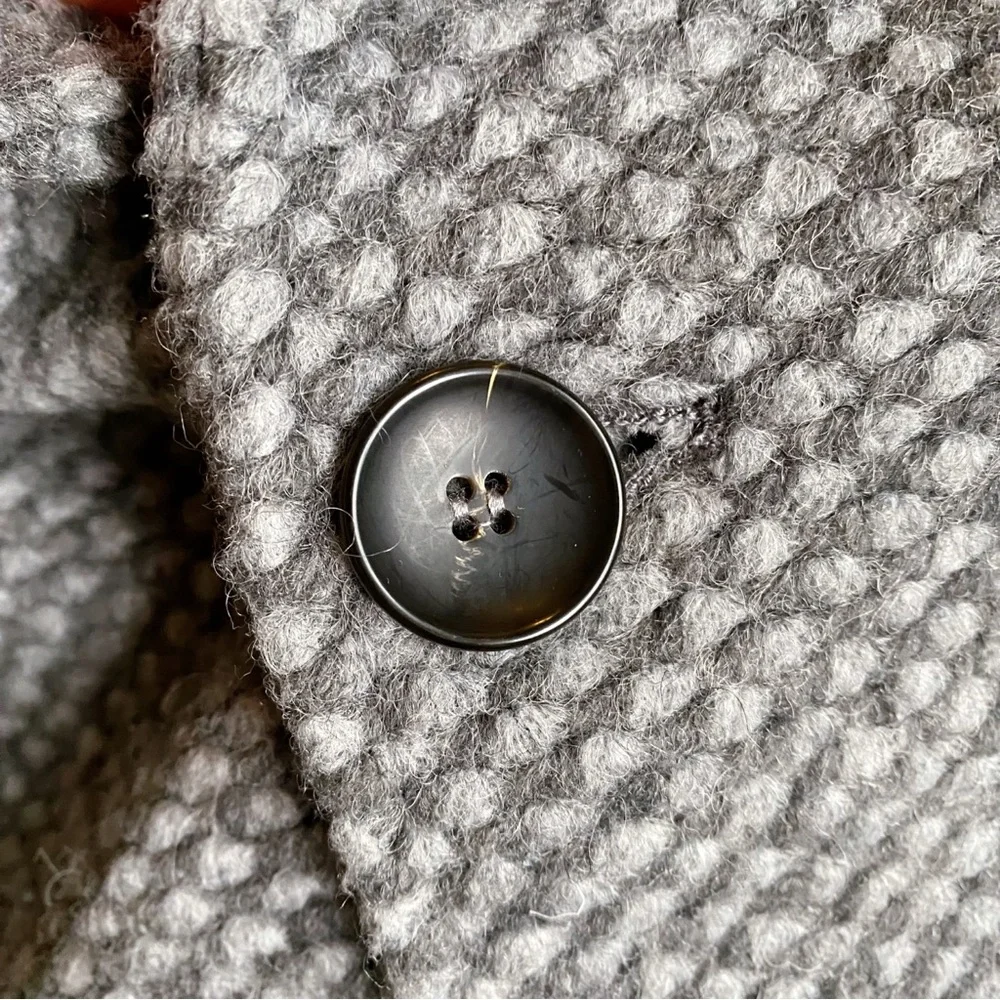🩶 PLUS TALL WOOL & CO GREY CLASSIC WOOL BLEND WINTER COAT! - Picture 13 of 16